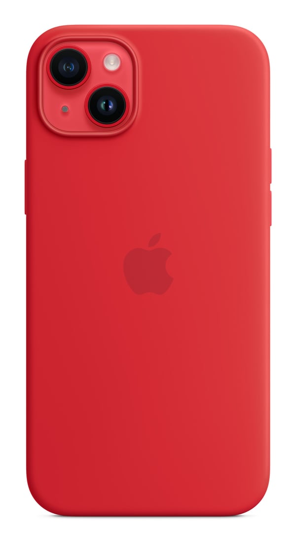 Apple iPhone 14 Plussan silikonikuori MagSafella - (PRODUCT)RED