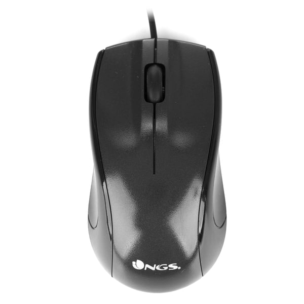 NGS Black Mist datormöss Kontor Högerhand USB Type-A Optisk 800 DPI