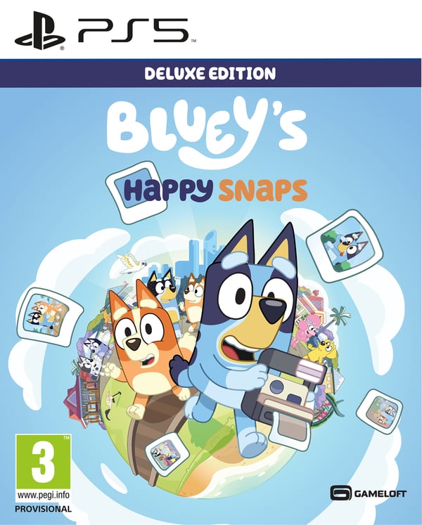 BANDAI NAMCO Entertainment Blueys Happy Snaps Deluxe Edition Ps5 Engelska, Franska, Italienska, Tyska, Spanska, Japanska, Förenklad kinesiska, Traditionell kinesiska, Portugisiska PlayStation 5