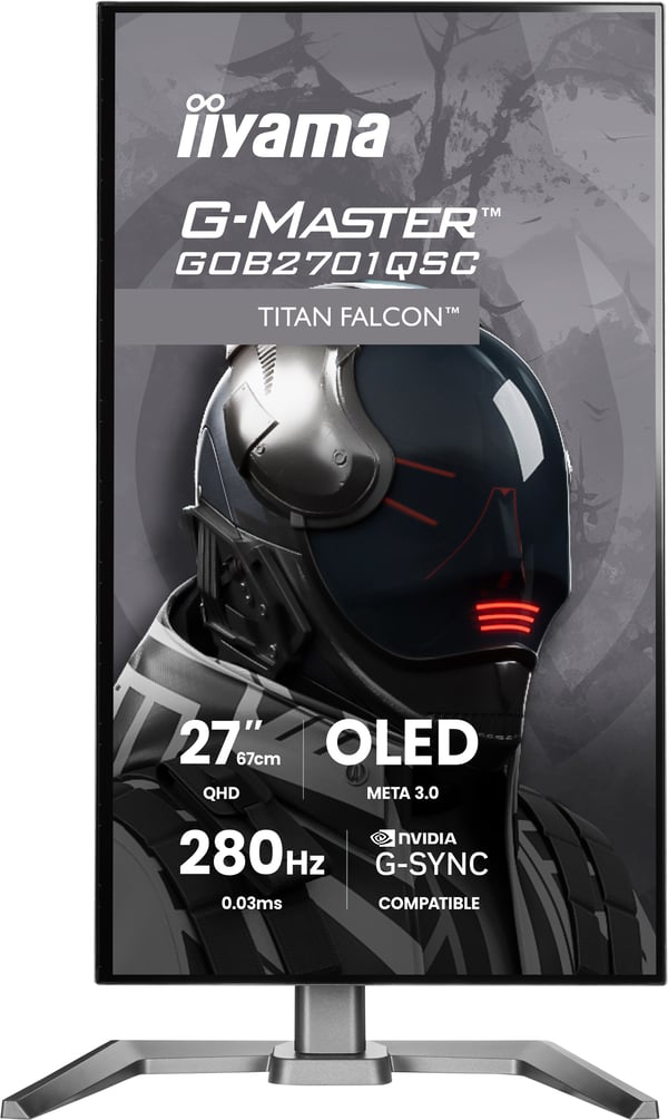 iiyama G-MASTER GOB2701QSC-B1 computerskærm 68,6 cm (27") 2560 x 1440 pixel 2K Ultra HD OLED Sort
