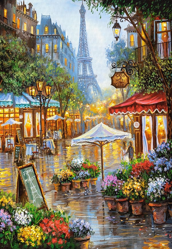 Castorland Spring Flowers, Paris Pussel 1000 styck Konst