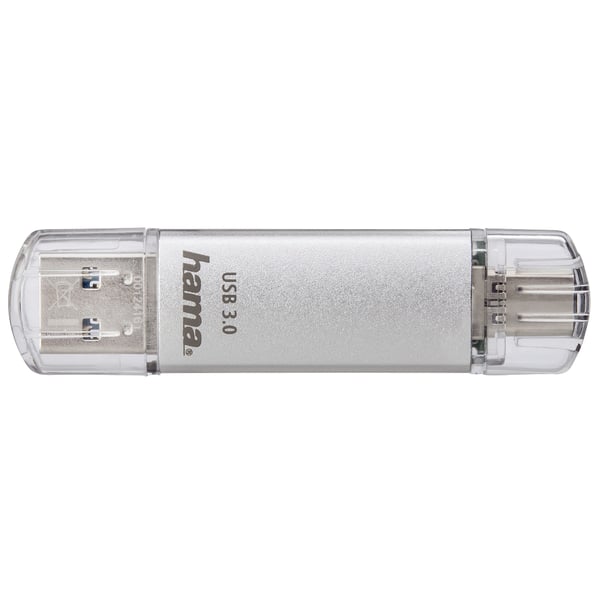 Hama C-Laeta USB-nøgle 256 GB USB Type-A / USB Type-C 3.2 Gen 1 (3.1 Gen 1) Sølv