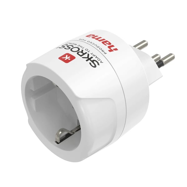 Hama 00223487 strømstik adapter Universel Type F Hvid