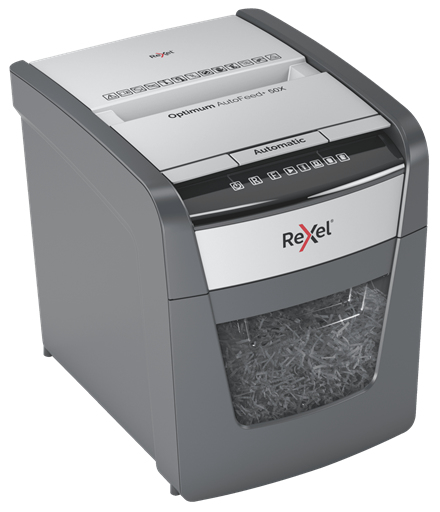 Rexel Optimum AutoFeed+ 50X Automatisk Dokumentförstörare Korsskärning