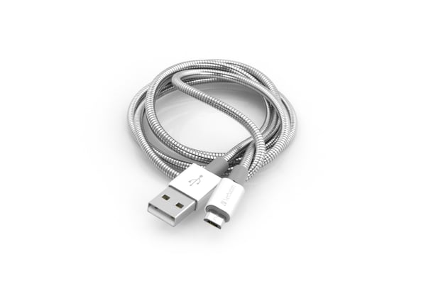 Verbatim Micro USB synkroniserings- og opladningskabel 100 cm, sølv