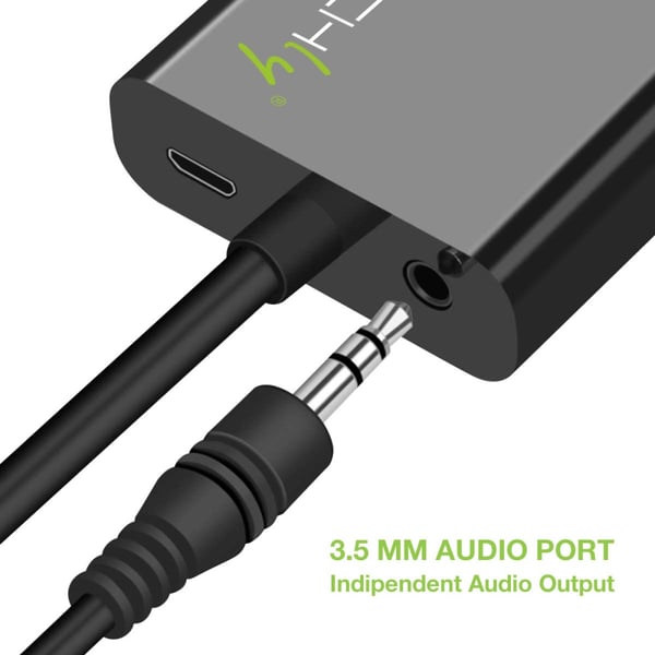 Techly IDATA HDMI-VGA4 videokaapeli-adapteri VGA (D-Sub) HDMI Type C (Mini) Musta