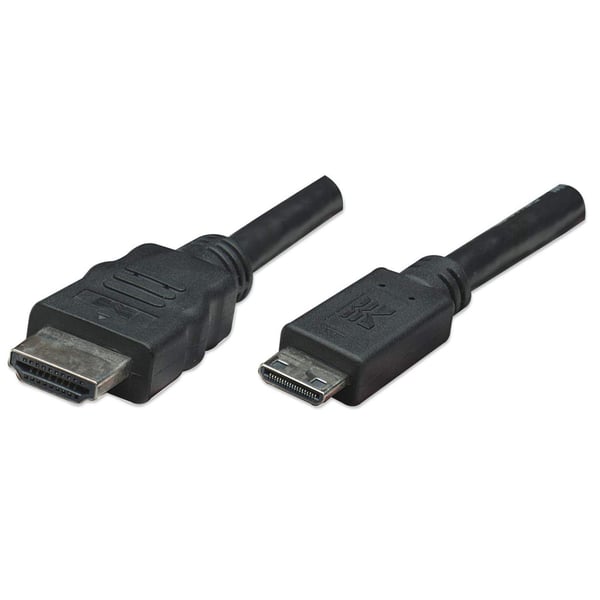 MANHATTAN HDMI-kabel - Mini HDMI 4K 30Hz 1,8 m svart