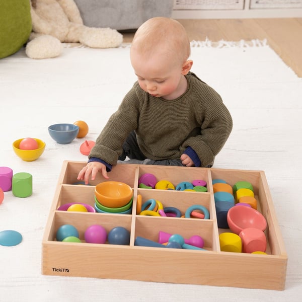Tickit Wooden Sorting Tray - 7 Way