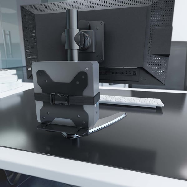 AISENS MPC05-205 CPU-hållare Monitorställmonterad CPU-hållare Svart