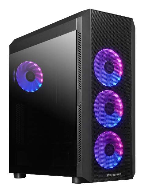 Chieftec GL-04B-OP tietokonekotelo Midi Tower Musta