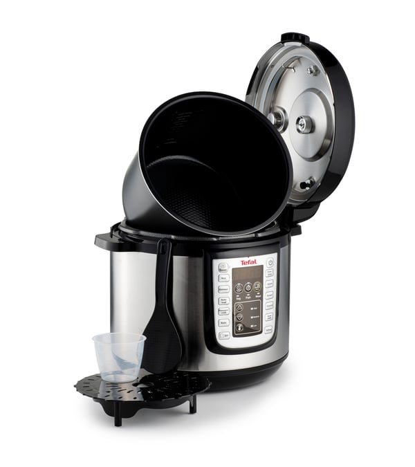 Tefal FAST & DELICIOUS CY505E 6 L Sort, Rustfrit stål 1100 W