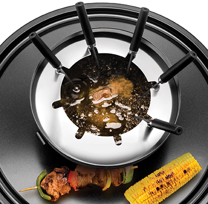Unold 48726 raclette grill 8 person(er) 1300 W Sort, Rustfrit stål