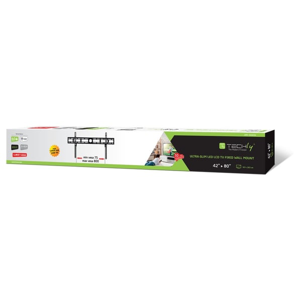 Techly ICA-PLB 840 tv-fäste 2,03 m (80") Svart