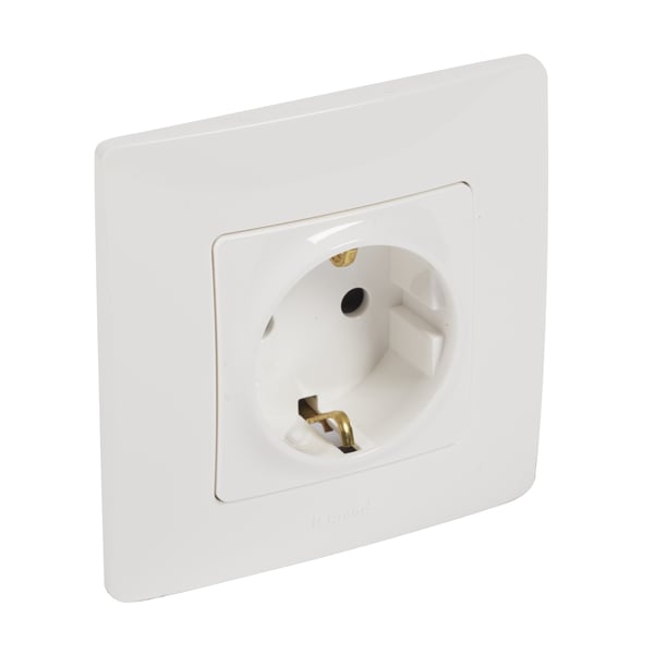 Legrand 396434 stikkontakt Type F Hvid