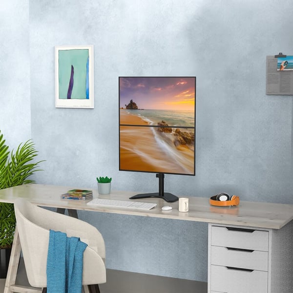 Techly ICA-LCD 2520V monitorin kiinnike ja jalusta 68,6 cm (27") Vastaanotto Musta