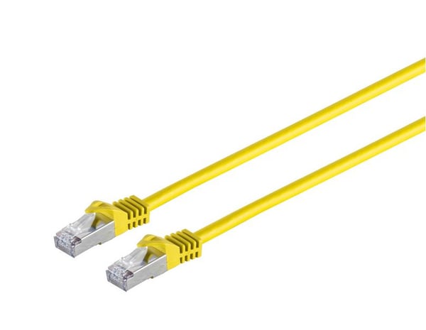 Microconnect SFTP7005Y netværkskabel Gul 0,5 m Cat7 S/FTP (S-STP) Rund