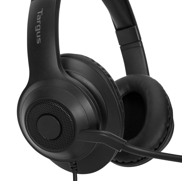 Targus AEH102GL kuulokkeet ja kuulokemikrofoni Langallinen Pääpanta Puhelut/Musiikki USB A-tyyppi Musta