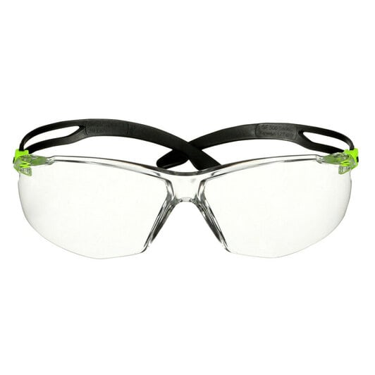 3M SF501SGAF-GRN-EU Beskyttelsesbriller Polykarbonat (PC) Sort, Grøn