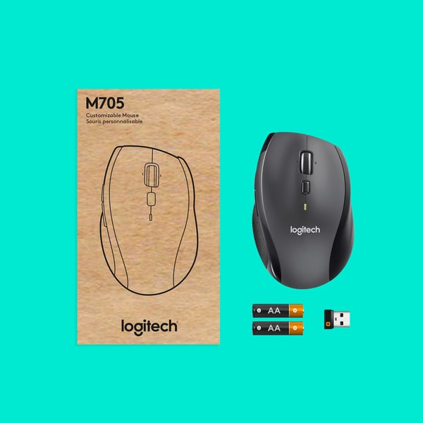 Logitech Marathon M705 hiiri Office Oikeakätinen Langaton RF Optinen 1000 DPI