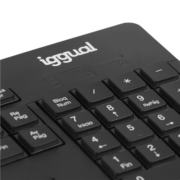 iggual WMK-BUSINESS2 tastatur Mus inkluderet Kontor RF trådløst QWERTY Spansk Sort