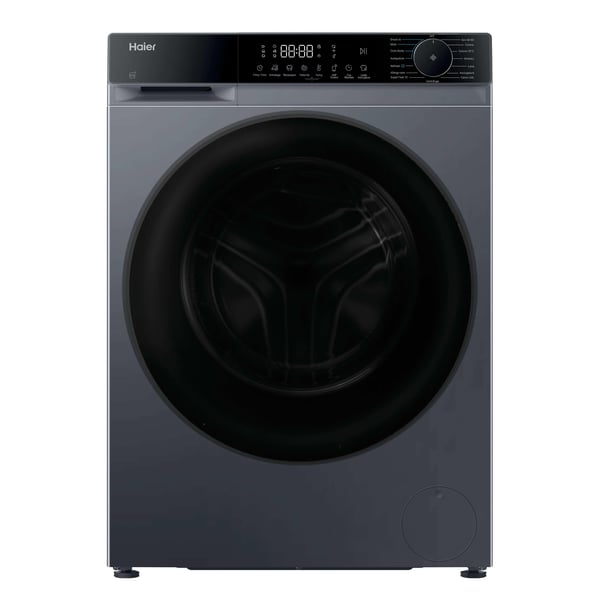 Haier HWD80BP14357GTIT kuivaava pyykinpesukone Vapaasti seisova Edestä täytettävä Antrasiitti