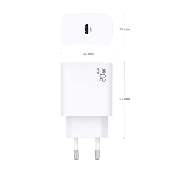 AISENS A110-0938 mobiililaitteen laturi Digitaalikamera, GPS, MP3, MP4, Matkapuhelin, Kannettava tietokone, Älypuhelin, Tabletti, Universaali Valkoinen AC Pikalataus Sisätila