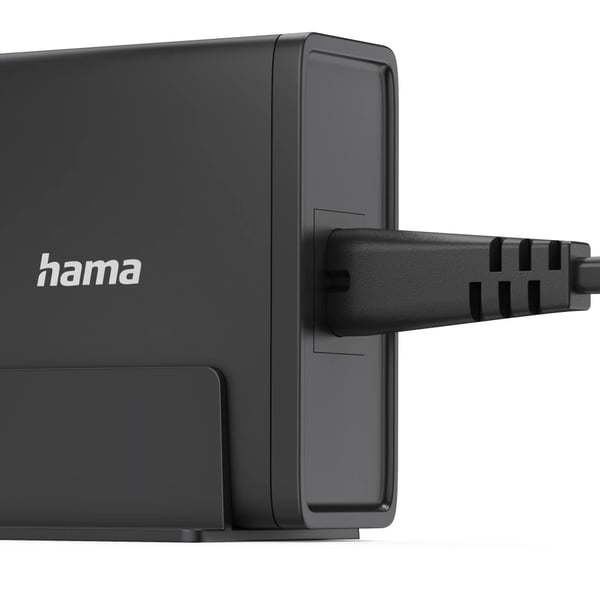Hama 00200019 oplader til mobil enhed Universel Sort Vekselstrøm Hurtig opladning Indendørs