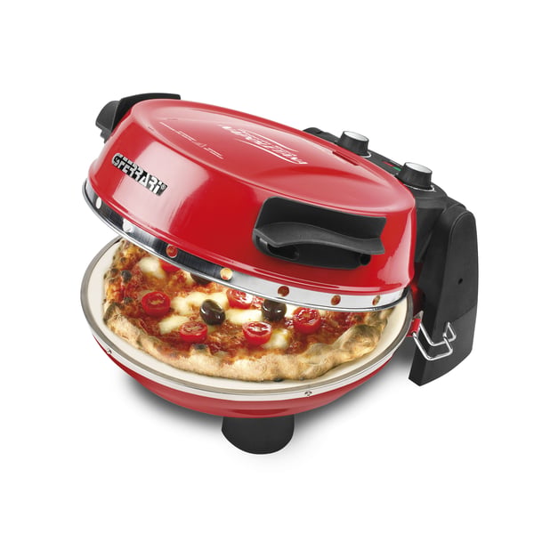 G3 Ferrari Pizzeria Snack Napoletana pitsan valmistaja & uuni 1 pitsa(a) 1200 W Musta, Punainen