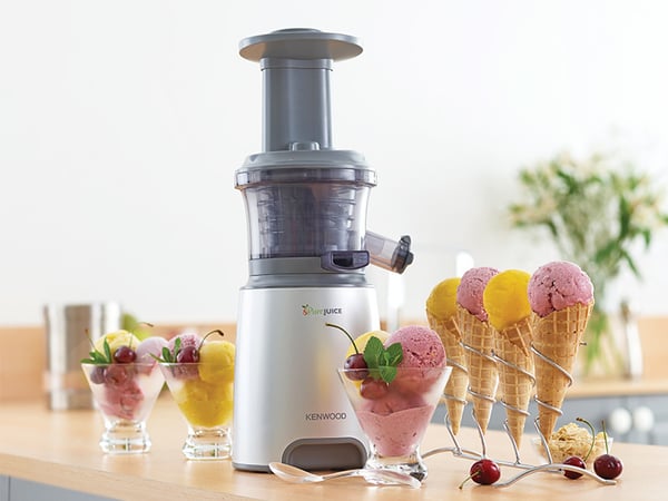 Kenwood PureJuice JMP601SI Hidas mehulinko 150 W Harmaa, Läpikuultava, Valkoinen