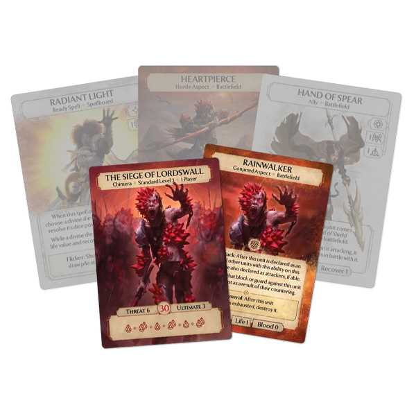Asmodee Ashes Reborn: Red Rains - The Siege of Lordswall - Phoenixborn & Chimera Expansion Decks Brädspel