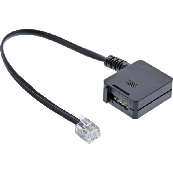 InLine 69945 telefonkabel 0,2 m Sort