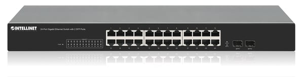 Intellinet 561877 netværksswitch Gigabit Ethernet (10/100/1000) Sort