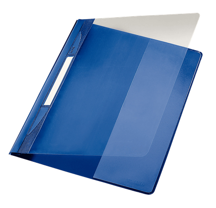 Leitz 41940035 raporttikansi PVC-muovi Sininen, Läpinäkyvä