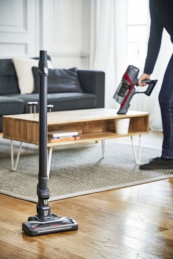 Rowenta RH6878 Skaftdammsugare, 2-i-1 Batteri Torr Cyklonisk Utan påse 0,55 l 100 W Röd, Grå