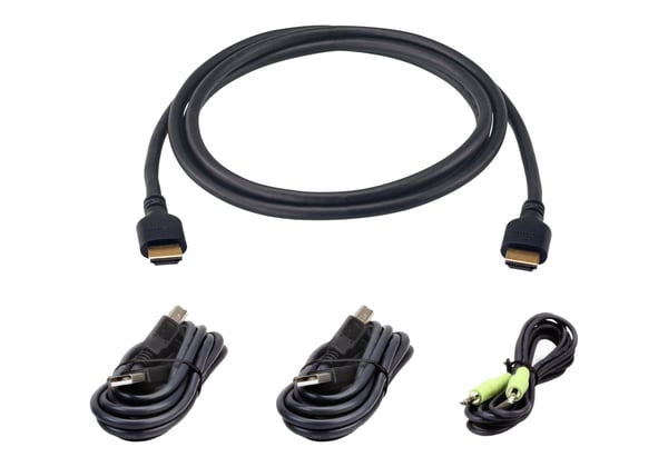 ATEN 2L-7D02UH21X4 KVM-kabel Sort 1,8 m