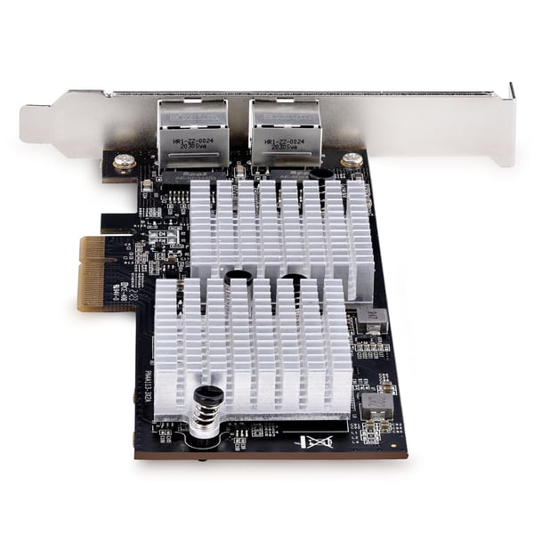 StarTech.com 2-Port 10Gbps PCIe-nätverkskort, nätverkskort för datorer/servrar, fullhöjd/låg-