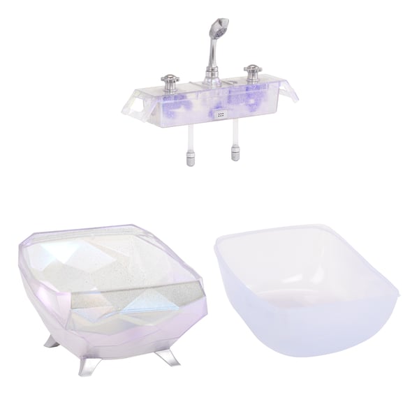 Glitter Babyz Color Change Bubbling Bathtub Dukker, badekar