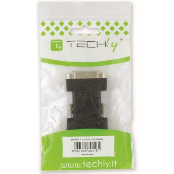 Techly DVI-D - DVI-I M/F Sort