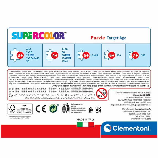Clementoni Supercolor Gabby’s Dollhouse Puslespil 30 stk Tegnefilm
