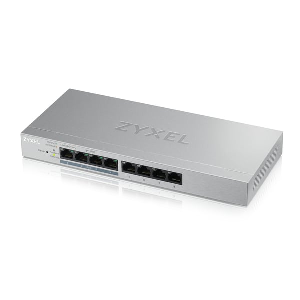 Zyxel GS1200-8HP-EU netværksswitch Administreret L2 Gigabit Ethernet (10/100/1000) Strøm over Ethernet (PoE) Grå