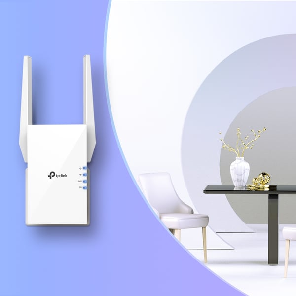 TP-Link RE505X verkkolaajennin Verkkolähetin ja -vastaanotin Valkoinen 10, 100, 1000 Mbit/s