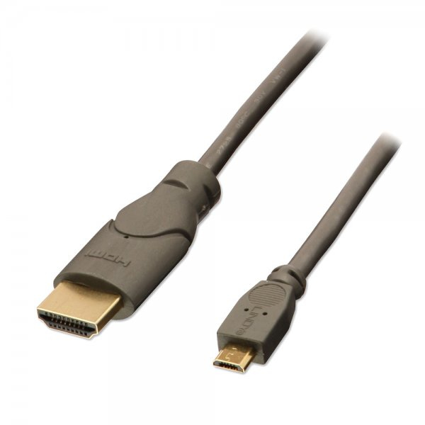 Lindy 2m MHL/HDMI USB grafisk adapter 1920 x 1080 pixel Anthracit