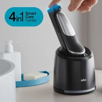 Braun Series 7 71-S7200cc Folie shaver Trimmer Sort, Sølv