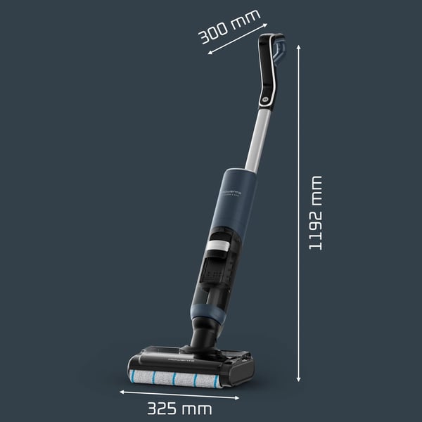 Rowenta X-Clean 5 Pro GZ5436E0 varsi-imuri & sähköharja 2-in-1-varsi-imuri Akku Kuiva ja märkä Pussiton 0,5 L Sininen, Musta