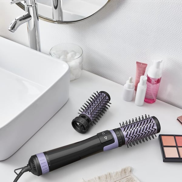 Rowenta Brush Activ Kuumailmaharja Lämmin Musta, Purppura 1000 W 1,8 m