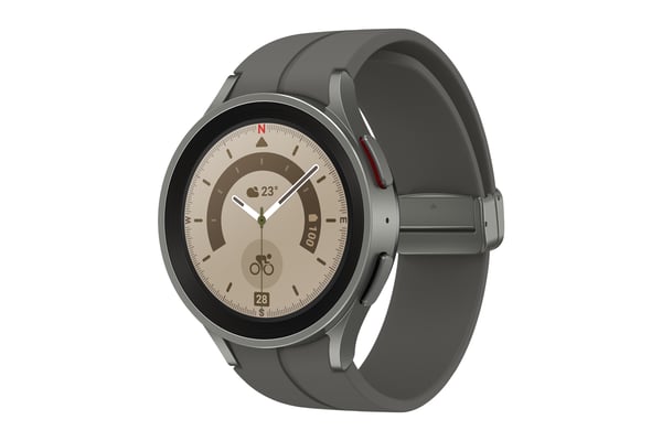 Samsung Galaxy Watch5 Pro SM-R925F 3,56 cm (1.4") OLED 45 mm Digital 450 x 450 pixlar Pekskärm 4G Titan Wi-Fi GPS