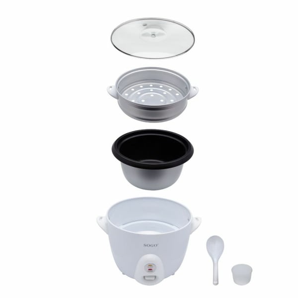 Sogo ARR-10065 riskoger 1,5 L 500 W Hvid