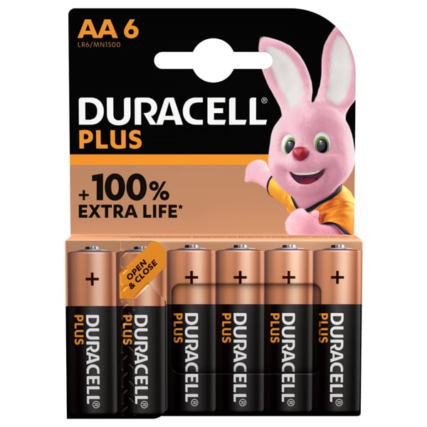 Duracell Plus AA Kertakäyttöinen akku Alkali Duracell Plus AA Kertakäyttöinen akku Alkali