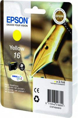 Epson Pen and crossword Enkeltpakke, gul 16 DURABrite Ultra Ink