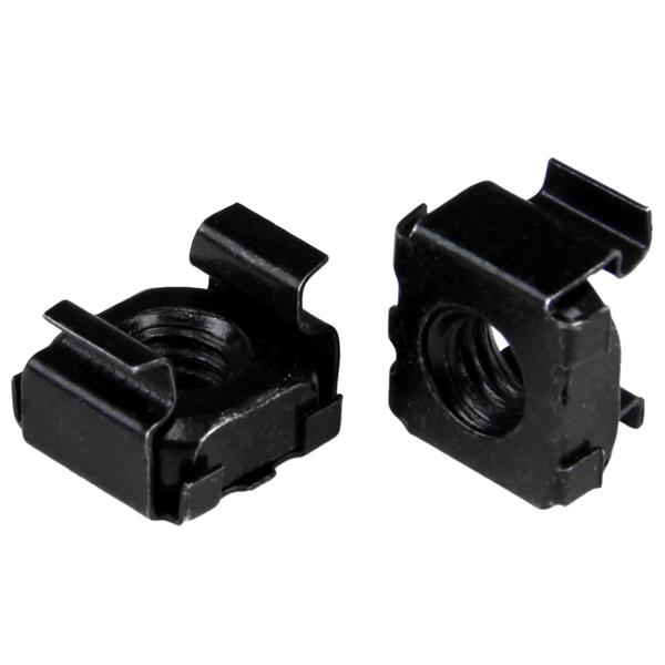 StarTech.com M5 Korgmutter - 100-pack - Svart - M5 Monteringsmutter för Server Rack och Serverskåp